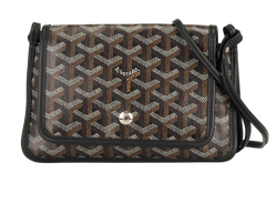 Plumet Crossbody, Canvas, Black/ Brown, MIF, DB, 2*